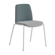 Origpic d a — Choice – Tygklädd stol med vitt stativ