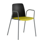 Origpic f a fd — Choice – Plaststol med armstöd och silver stativ