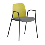 Origpic a cbcd — Choice – Stol med tygsits, armstöd och svart stativ