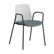 Origpic a a — Choice – Stol med tygsits, armstöd och svart stativ