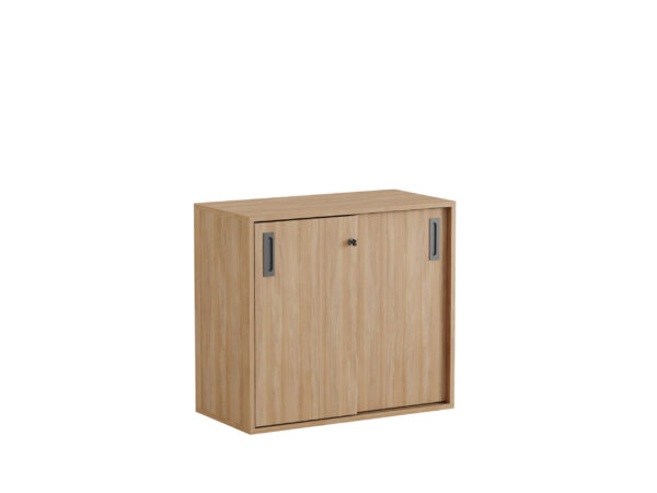 Origpic dd — Småland Skjutdörrskåp ek – Bredd 80 cm x Höjd 72 cm. Dörrar Vit, grå eller ek.