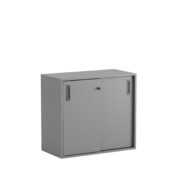 Origpic da a — Småland Skjutdörrskåp grå  – Bredd 80 cm x Höjd 72 cm.  Dörrar Vit, grå eller ek.