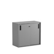 Origpic ce ced — Småland Skjutdörrskåp grå  – Bredd 80 cm x Höjd 72 cm.  Dörrar Vit, grå eller ek.