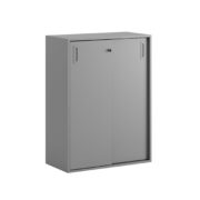 Origpic a — Småland Skjutdörrsskåp – Bredd 80 cm x Höjd 107,5 cm, Vit, grå eller ek. Från: