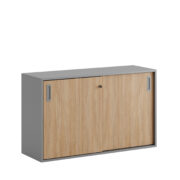 Origpic fdbb — Småland Skjutdörrskåp grå – Bredd 120 cm x Höjd 72 cm, Vit, grå eller ek. Från: