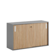 Origpic a fa — Småland Skjutdörrskåp grå – Bredd 120 cm x Höjd 72 cm, Vit, grå eller ek. Från: