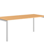 Origpic e — Luna U – Stilrena bord med fasta ben i U-form för det moderna kontoret