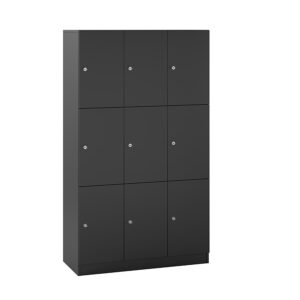 Origpic d — Milano personalskåp med nyckellås – personlig förvaring med 9 fack
