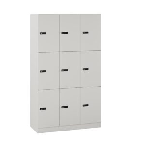 Origpic e e — Milano personalskåp med kodlås – personlig förvaring med 9 fack