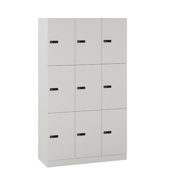 Origpic e e — Milano personalskåp med kodlås – personlig förvaring med 9 fack