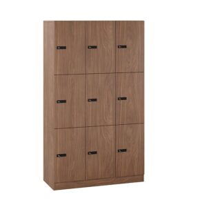 Origpic e — Milano personalskåp med kodlås – personlig förvaring med 9 fack