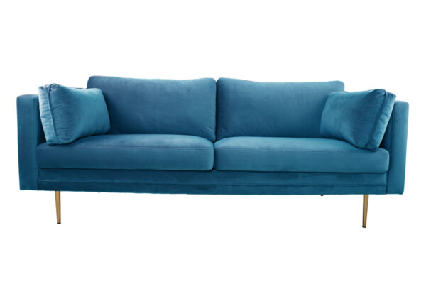 Origpic d e — Boom 3-sits soffor – mässingben – Blå, grön, beige