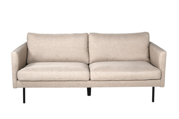 Origpic bafe — Zoom 2-sits soffor Svart sammet eller brun, vit eller grå tyg
