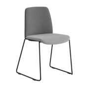 Origpic da ac — Choice – Tygklädd stapelbar stol med svarta medar