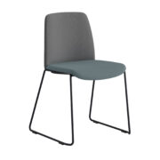 Origpic d ab — Choice – Tygklädd stapelbar stol med svarta medar