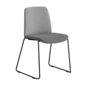 Origpic d c e — Choice – Tygklädd stapelbar stol med svarta medar