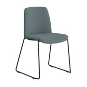 Origpic e b — Choice – Tygklädd stapelbar stol med svarta medar