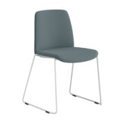 Origpic d cd c — Choice – Tygklädd stapelbar stol med vita medar