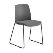 Origpic cd ca — Choice – Stol med tygsits, plastrygg och svarta medar