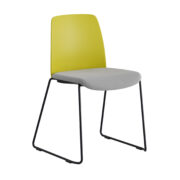 Origpic cf eb — Choice – Stol med tygsits, plastrygg och svarta medar