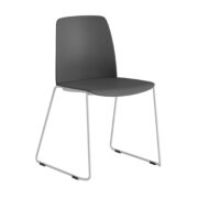 Origpic db f — Choice – Stapelbar stol med sits och rygg i plast och vita medar