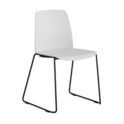 Origpic ea — Choice – Stol med tygsits, plastrygg och svarta medar