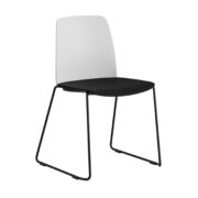 Origpic f bdc — Choice – Stol med tygsits, plastrygg och svarta medar