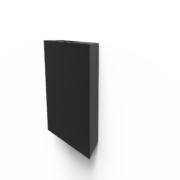 Air pocket – SVART – väggmonterad box för pennor och tavelsudd