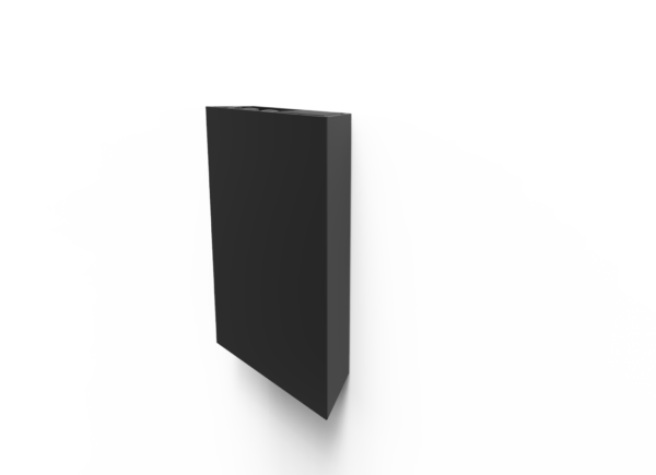 Air pocket – SVART – väggmonterad box för pennor och tavelsudd