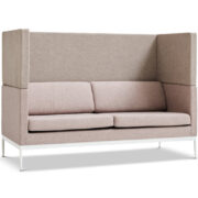 Bergamo Tyst Soffa – 3-sits med hög rygg för ljudabsorberade samtalsmiljöer