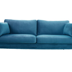 Boom 3-sits soffor – mässingben – Blå, grön, beige – Blå