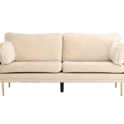 Boom 3-sits soffor – mässingben – Blå, grön, beige – Beige