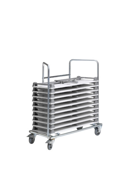 Bordsvagn Kongress – transport- och förvaringsvagn för fällbord