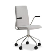 Bristol konferensstol med hjul – Bekväm och flexibel mötesstol