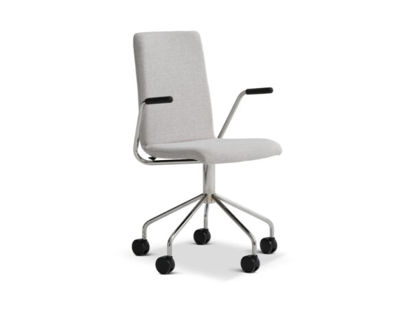 Bristol konferensstol med hjul – Bekväm och flexibel mötesstol