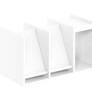 Broschyrinsats för hyllplan