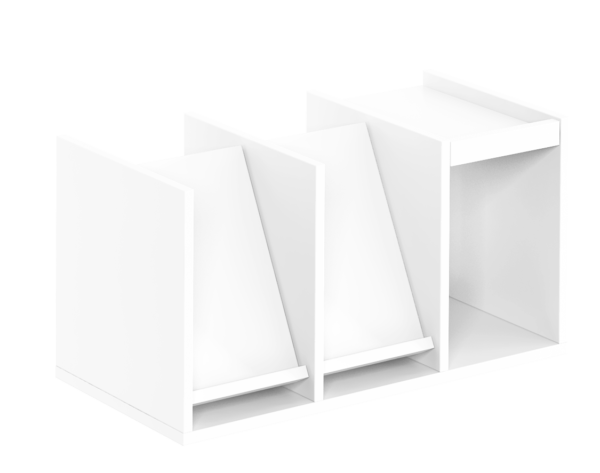 Broschyrinsats för hyllplan