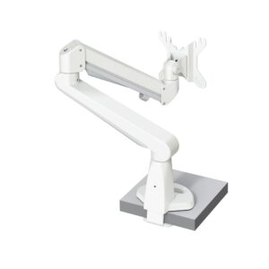Elevate Monitor Arm 53 – Gasfjädrad monitorarm 8–14 kg | Vit, svart eller silver