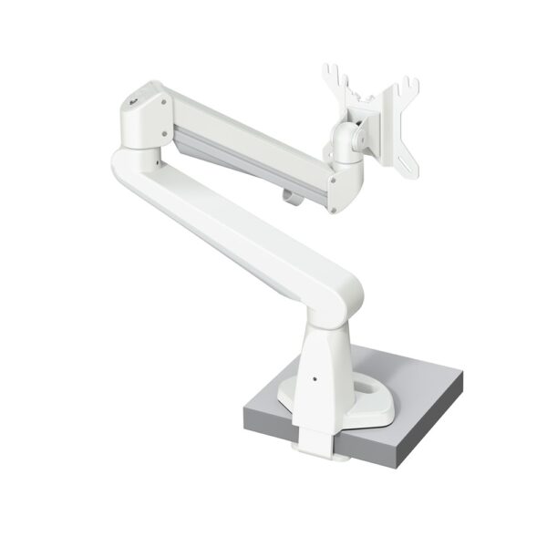 Elevate Monitor Arm 53 – Gasfjädrad monitorarm 8–14 kg | Vit, svart eller silver