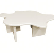 Flower Soffbord 116×76 Beige – Stil och lekfullhet för hem och kontor