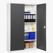 Förvaringsskåp / dokumentskåp metall – Antracit Från: