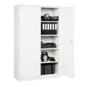 Förvaringsskåp / dokumentskåp metall – Vit Från: