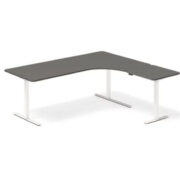 Höj- och sänkbart hörn skrivbord DNA – 2000 mm x 1800/2000/2200 mm