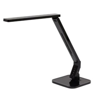 INLITE Svart Arbetslampa | Dimbar LED med USB & färgtemperatur