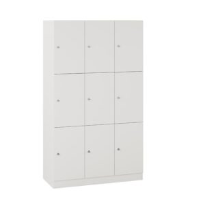 Milano personalskåp med nyckellås – personlig förvaring med 9 fack