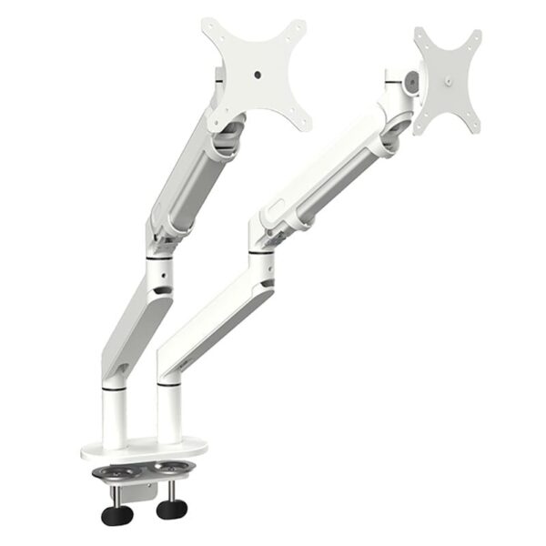 Monitorarm – 2 skärmar – Vit