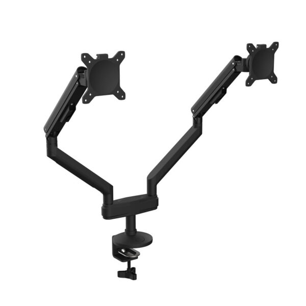 Monitorarm – 2 skärmar – svart