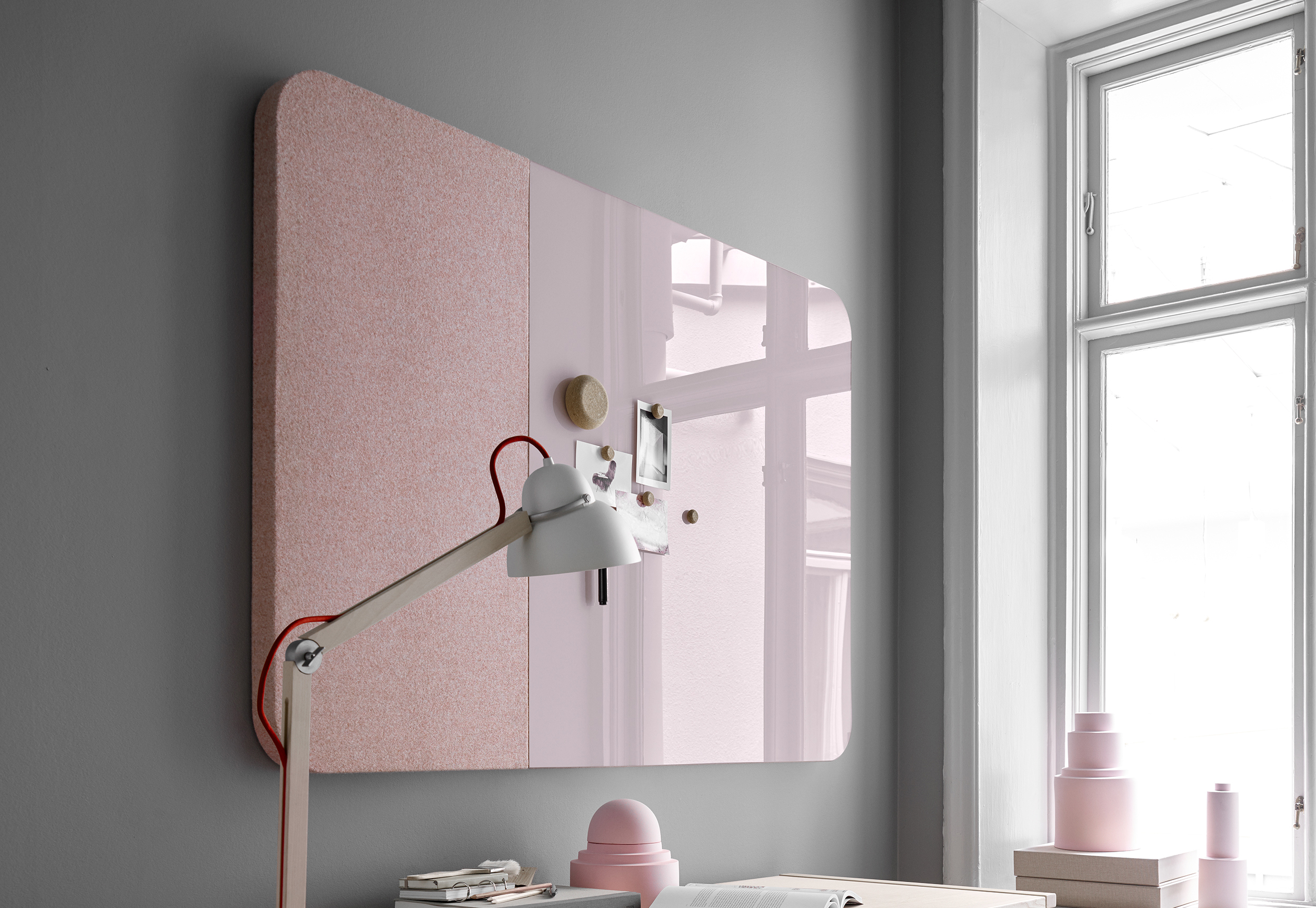 Mood fabric wall – Anslagstavla / skrivtavla  – 8 Storlekar &amp; 10 färgkombinationer