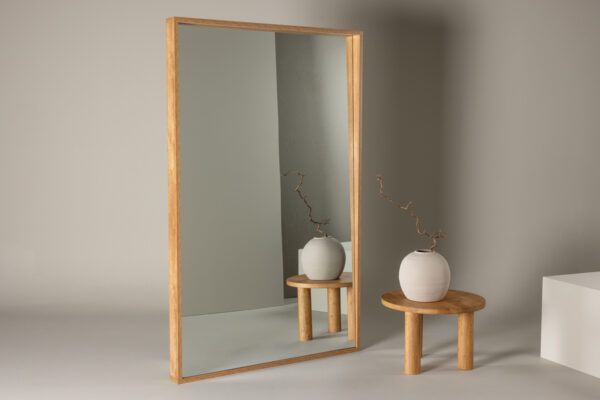 Nashville stor spegel 196×125 cm – elegant rektangulär spegel i natur