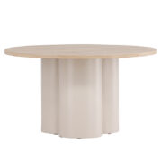 Olivia Soffbord ⌀80 – Vitputsad